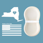 Peanut Changer Baby Vanilla – The Original - Easy-to-Clean Changing pad and The only Shell Over Foam, Fully Water Repellant, Wipeable Diaper pad, Wipe-Clean Changing pad