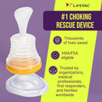 Yellow Travel Kit 2 Pack - Portable Suction Rescue Device, First Aid Kit for Kids and Adults, Portable Airway Suction Device for Children and Adults