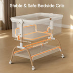 Bassinet Bedside Crib, Stable and Secure Crib for Newborns, Beige