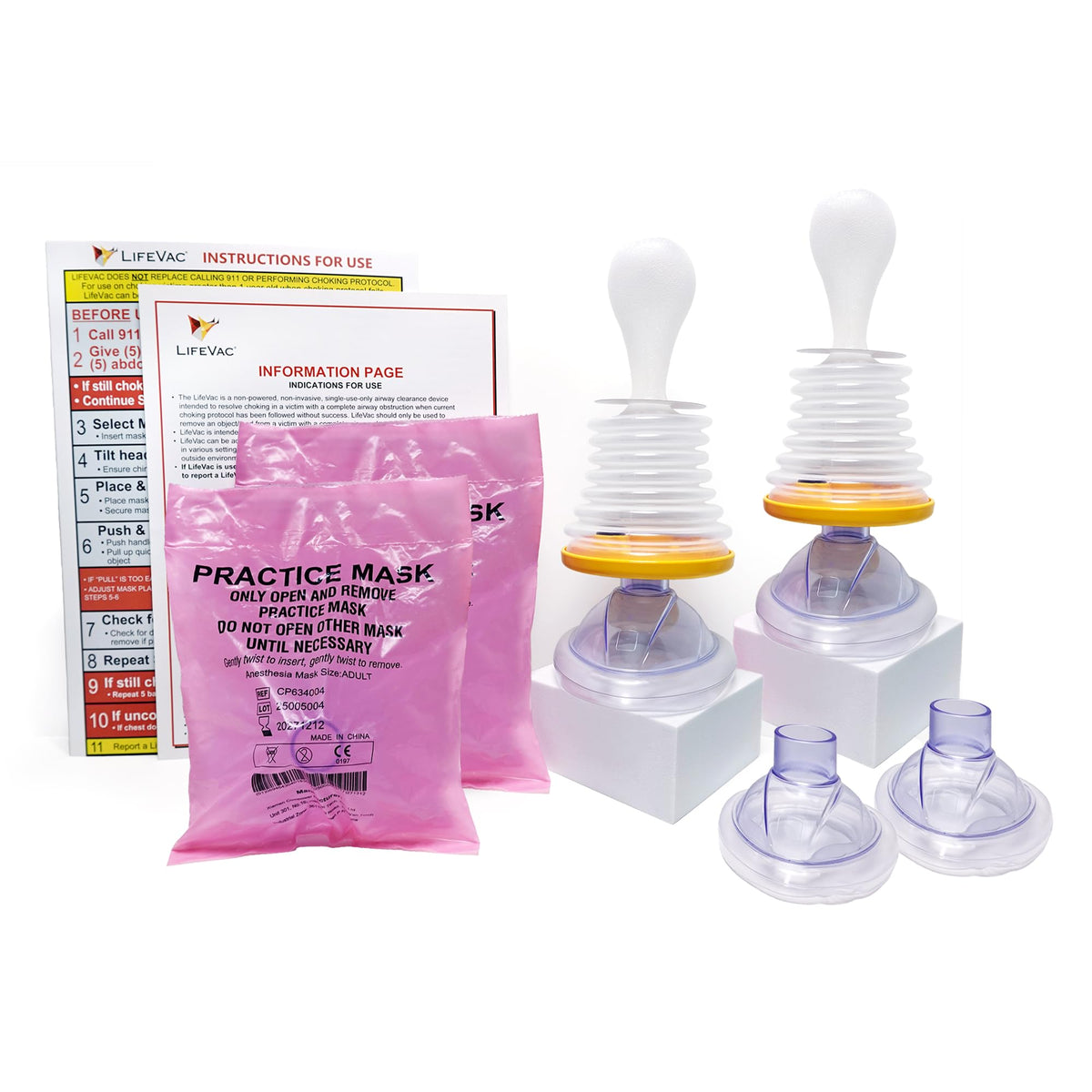 Home Kit 2 Pack - Portable Suction Rescue Device, First Aid Kit for Kids and Adults, Portable Airway Suction Device for Children and Adults