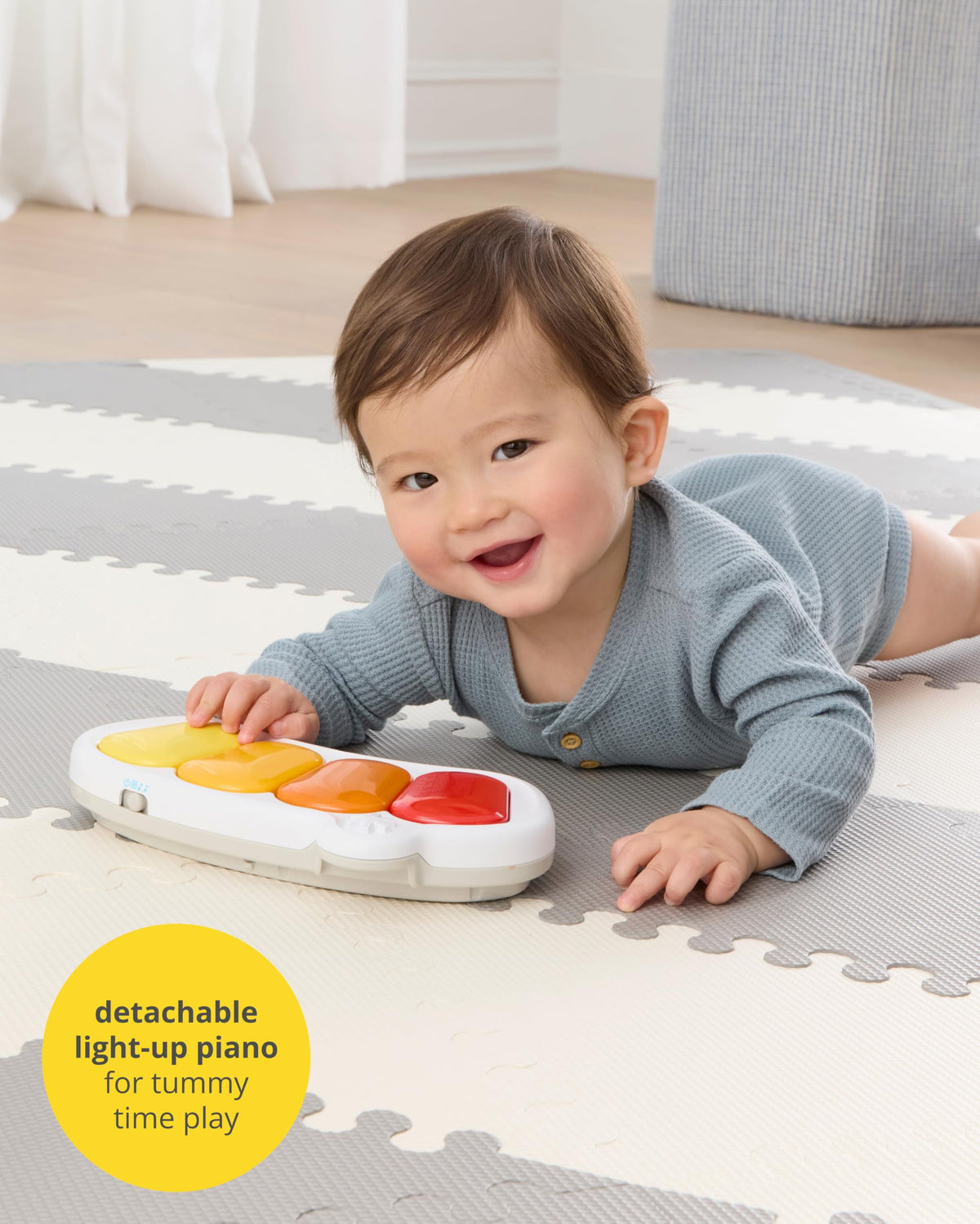 Baby Activity Center: Interactive Play Center with 3-Stage Grow-with-Me Functionality, 4mo+, Explore & More